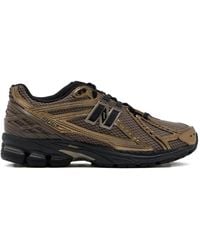 New Balance - Braune Sneakers Mit Metall Detail - Lyst