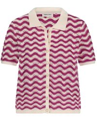 FABIENNE CHAPOT - Truien & Vesten ,Roze ,Katoen Caro Crochet Cardigan - Lyst