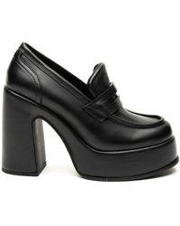 Cult - Schwarze mokassin flache schuhe - Lyst