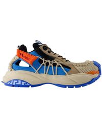 Versace - Schoenen ,Veelkleurig ,Leer Leren Kokos Sneakers - Lyst