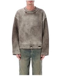 Represent - Truien & Vesten ,Bruin ,Wol Reversible Fade Out Knit - Lyst