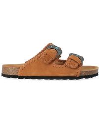 Taji - Schoenen ,Bruin ,Leer Buckle Beat Sandal - Lyst