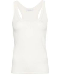 Max Mara - Tops ,Wit ,Kasjmier Cashmere Gebreide Mouwloze Top - Lyst