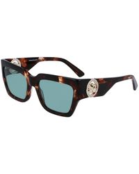 Longchamp - Braune acetat-sonnenbrille filter 3 - Lyst