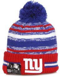 KTZ - Accessoires ,Veelkleurig ,Nfl Sport Gebreide Pom Pom Muts - Lyst