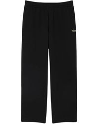Lacoste - Broeken ,Zwart ,Katoen Relaxed Fit Trainingsbroeken - Lyst