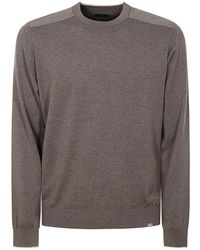 Paul & Shark - Langarm Baumwoll Rundhals T-Shirt - Lyst