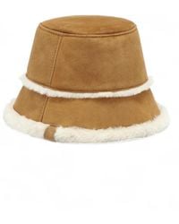 EMU - Accessoires ,Bruin ,Leer Sheepskin Hat - Lyst