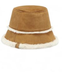 EMU - Accessoires ,Bruin ,Leer Sheepskin Hat - Lyst