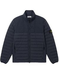 Stone Island - Jassen ,Blauw ,Nylon Seamless Tunnel Nylon Down-Tc Jas - Lyst