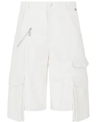 Gcds - Korte Broeken ,Wit ,Katoen Ultracargo Shorts - Lyst