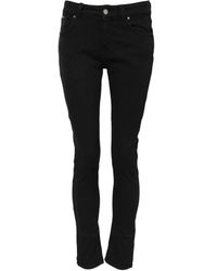 Dolce & Gabbana - Zwarte Logo Skinny Denim Jeans - Lyst