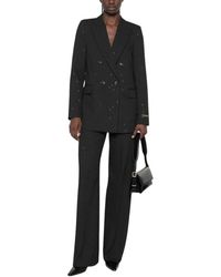 Ermanno Scervino - Jassen ,Zwart ,Pailletten Dubbele-Rij Blazer - Lyst