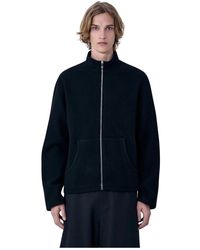 Rier - Fitness ,Zwart ,Wol Wool Zip-Up Jacket - Lyst