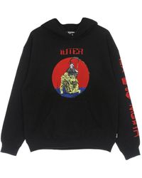 Iuter - Hoodies & Sweatvesten ,Zwart ,Katoen Demon Hoodie Lichtgewicht Sweatshirt Zwart - Lyst