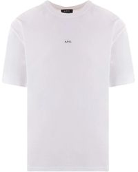 A.P.C. - Weiße jersey bio farbe jacken - Lyst