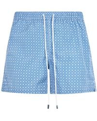 Fedeli - Badmode ,Blauw ,Polyester Madeira Zwemshorts - Lyst