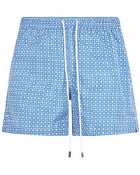 Fedeli - Badmode ,Blauw ,Polyester Madeira Zwemshorts - Lyst