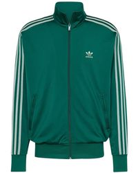 adidas - Fitness ,Groen ,Polyester Firebird Tt Jas - Lyst