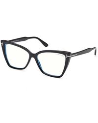 Tom Ford - Block Vierkante Cat Eye Optische Brillen - Lyst