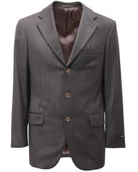 Burberry - Jassen ,Grijs ,Wol 1500/008 A5330 Pinstripes Wool Suit - Lyst