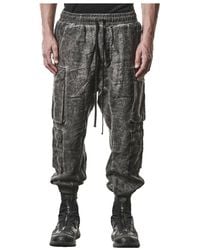 Thom Krom - Broeken ,Zwart ,Linnen Pantalone Double Cargo - Lyst