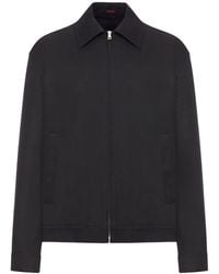 Gucci - Cotton Twill Jacket With Web Detail - Lyst