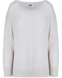 Alpha Studio - Round-Neck Knitwear - Lyst