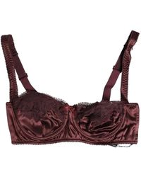 Dolce & Gabbana - Seiden Balconette-Bh Mit Hakenverschluss - Lyst