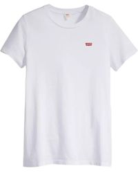 Levi's - Tops ,Wit ,Katoen Perfect Tee - Lyst