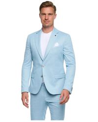 Zuitable - Jassen ,Blauw ,Di Nick Chk Lichtblauw Geruite Blazer - Lyst
