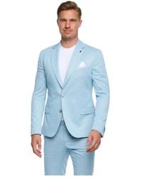 Zuitable - Jassen ,Blauw ,Di Nick Chk Lichtblauw Geruite Blazer - Lyst