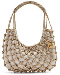 Rosantica - Handgewebte kristallverzierte silbertasche - Lyst