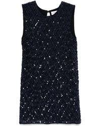 P.A.R.O.S.H. - Tops ,Blauw ,Blauwe Elegante Jurk Voor Vrouwen - Lyst
