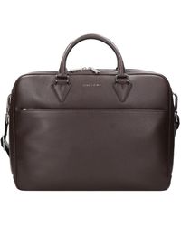 Orciani - Leren Schoudertas Met Ritssluiting - Lyst