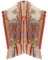 Etro - Jassen ,Veelkleurig ,Jurk Met Franjes - Lyst