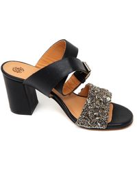 Maliparmi - Vintage Pailletten Perlen Sandalen Schuhe - Lyst