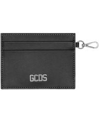 Gcds - Accessoires ,Zwart ,Leer Comma Kaarthouder - Lyst