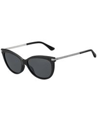 Jimmy Choo - Schwarze acetat designer sonnenbrille - Lyst