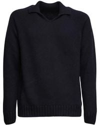 Zanone - V-Neck Knitwear - Lyst