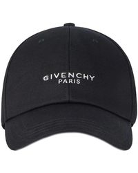 Givenchy - Accessoires ,Zwart ,Katoen Paris Embroidered Cap - Lyst