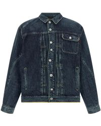 Undercover - Stone-Washed Denim Jacket - Lyst