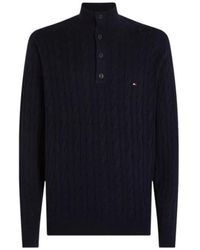 Tommy Hilfiger - Klassischer baumwoll-cable-knit-pullover - Lyst