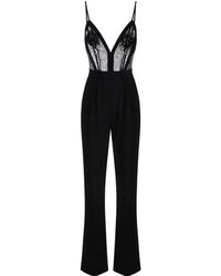 Elisabetta Franchi - Lichtgewicht Jumpsuit Van Crêpe - Lyst