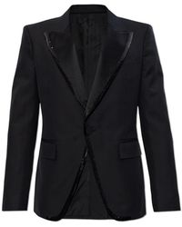 DSquared² - Jassen ,Zwart ,Katoen Blazer Met Zakken - Lyst