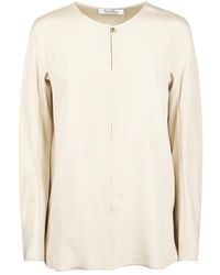 Max Mara - Zijden Crêpe De Chine Blouse - Lyst