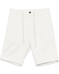 Eleventy - Lyocell/baumwolle shorts mit kordelzug und taschen - Lyst