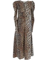 Ganni - Midi Dresses - Lyst