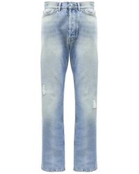 Palm Angels - Monogramm loose jeans blau - Lyst