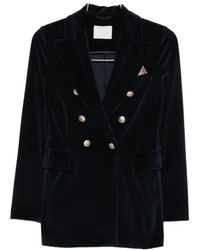 Circolo 1901 - Katoenen Double-Breasted Jas - Lyst